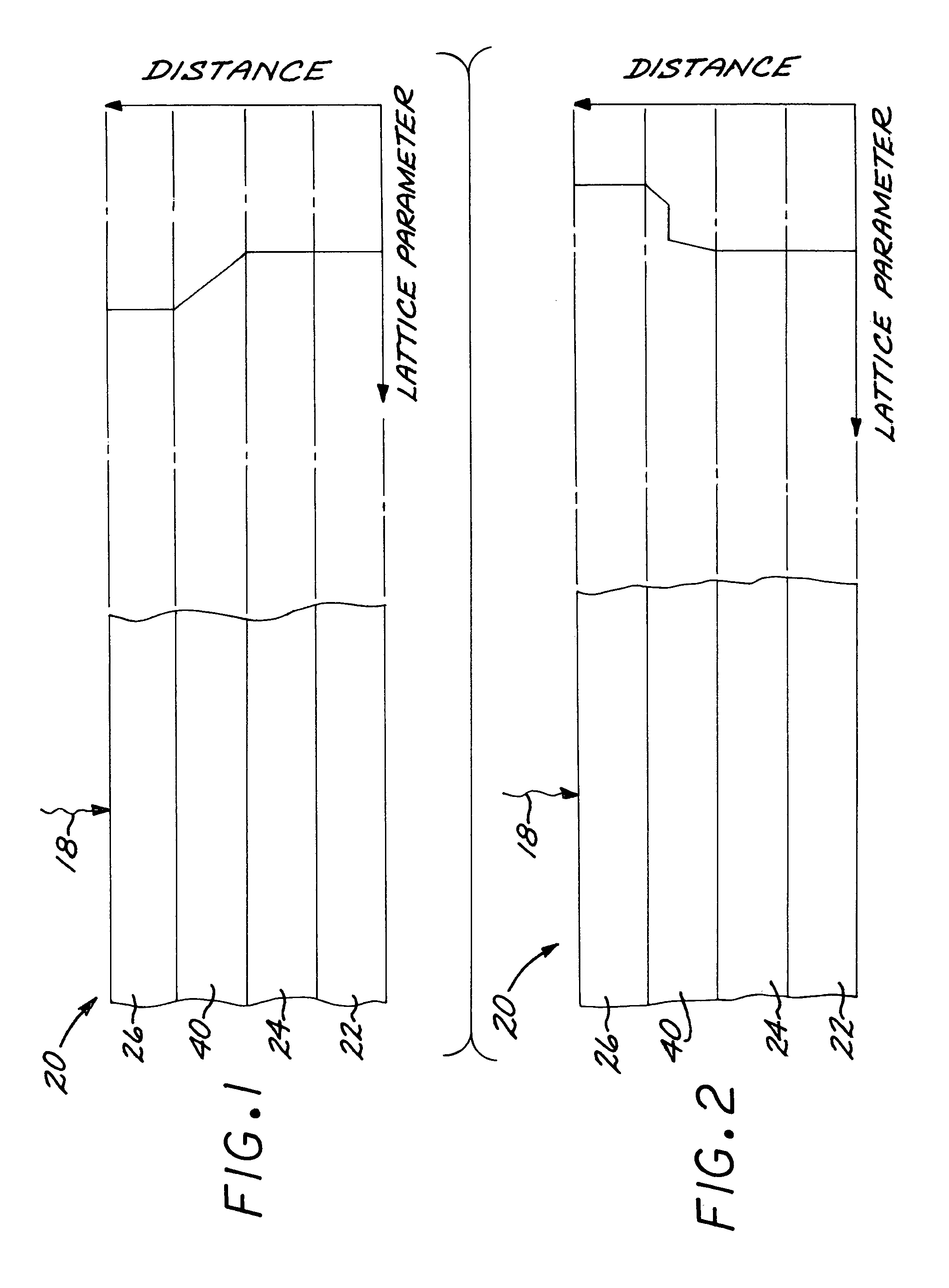 Solar cells having a transparent composition-graded buffer layer