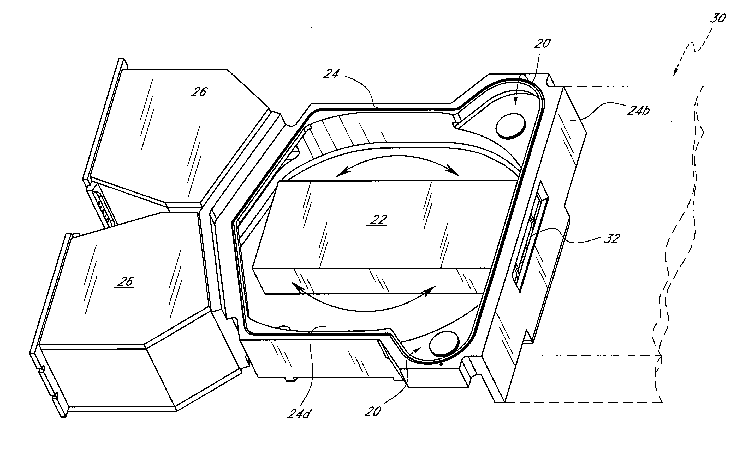 Non-contact cool-down station for wafers