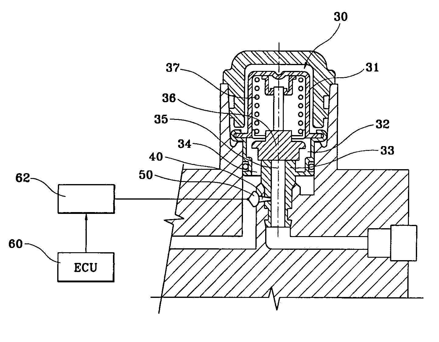 Fuel drain structure in fuel line