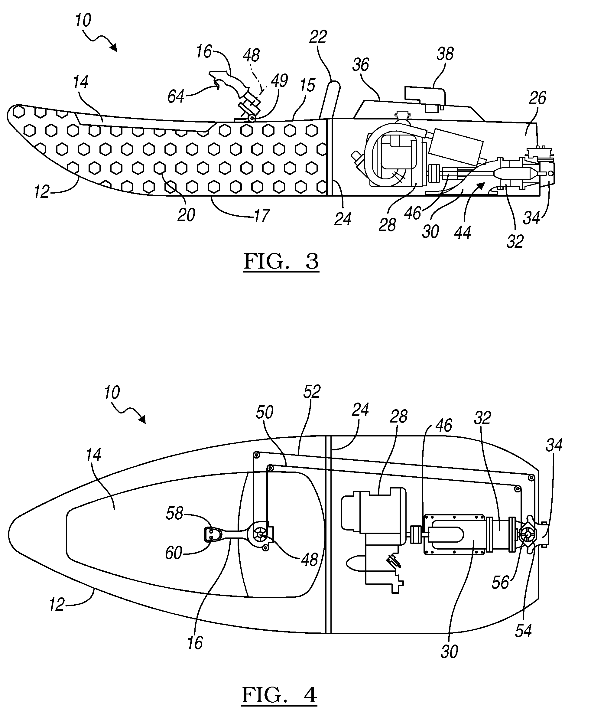 Watercraft propelled by a water jet