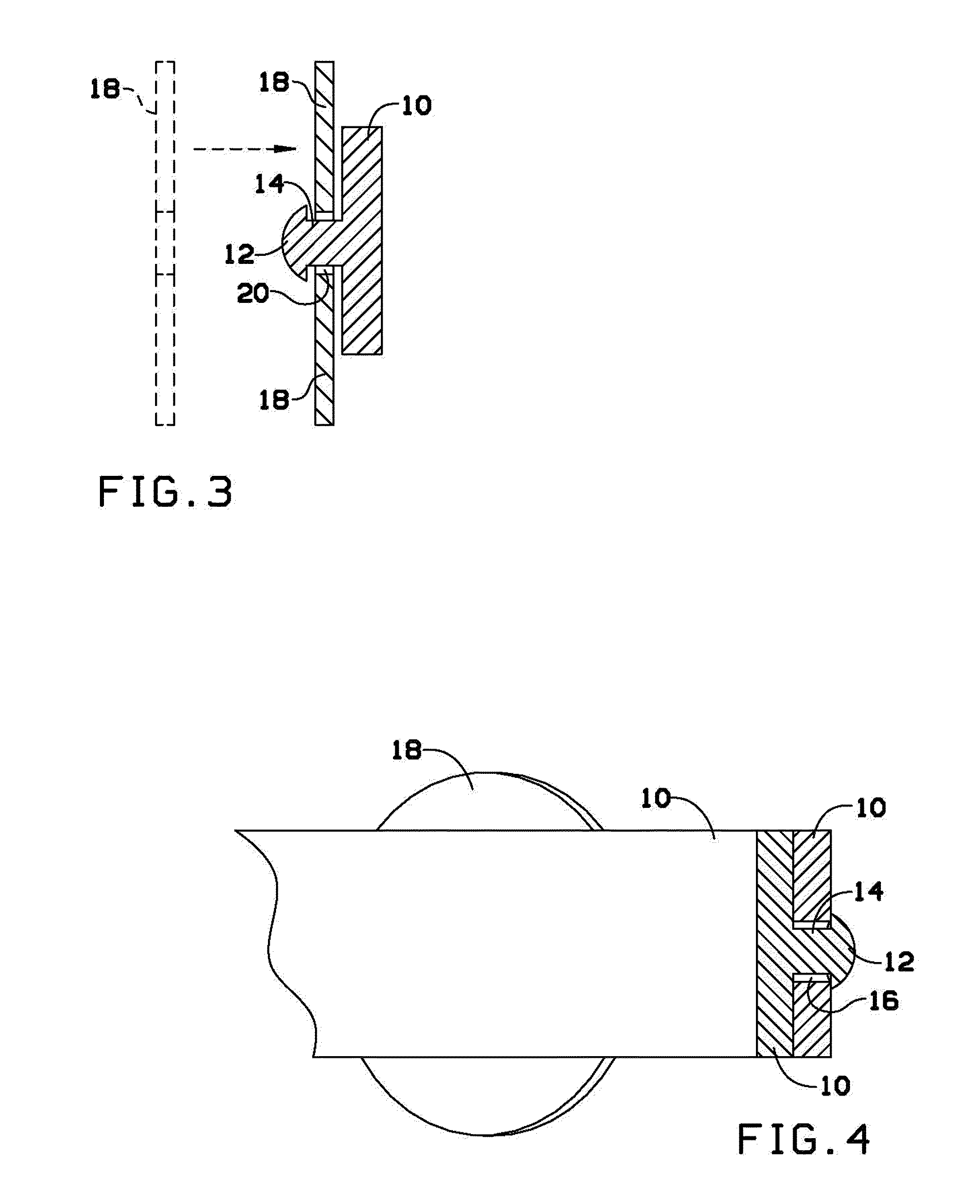 Accessories with protrusions allowing for the attachment of washers or similar charms with center holes