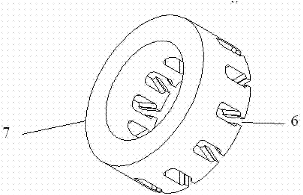 Disk-type gyromagnet longitudinal-blowing vacuum arc extinguish chamber