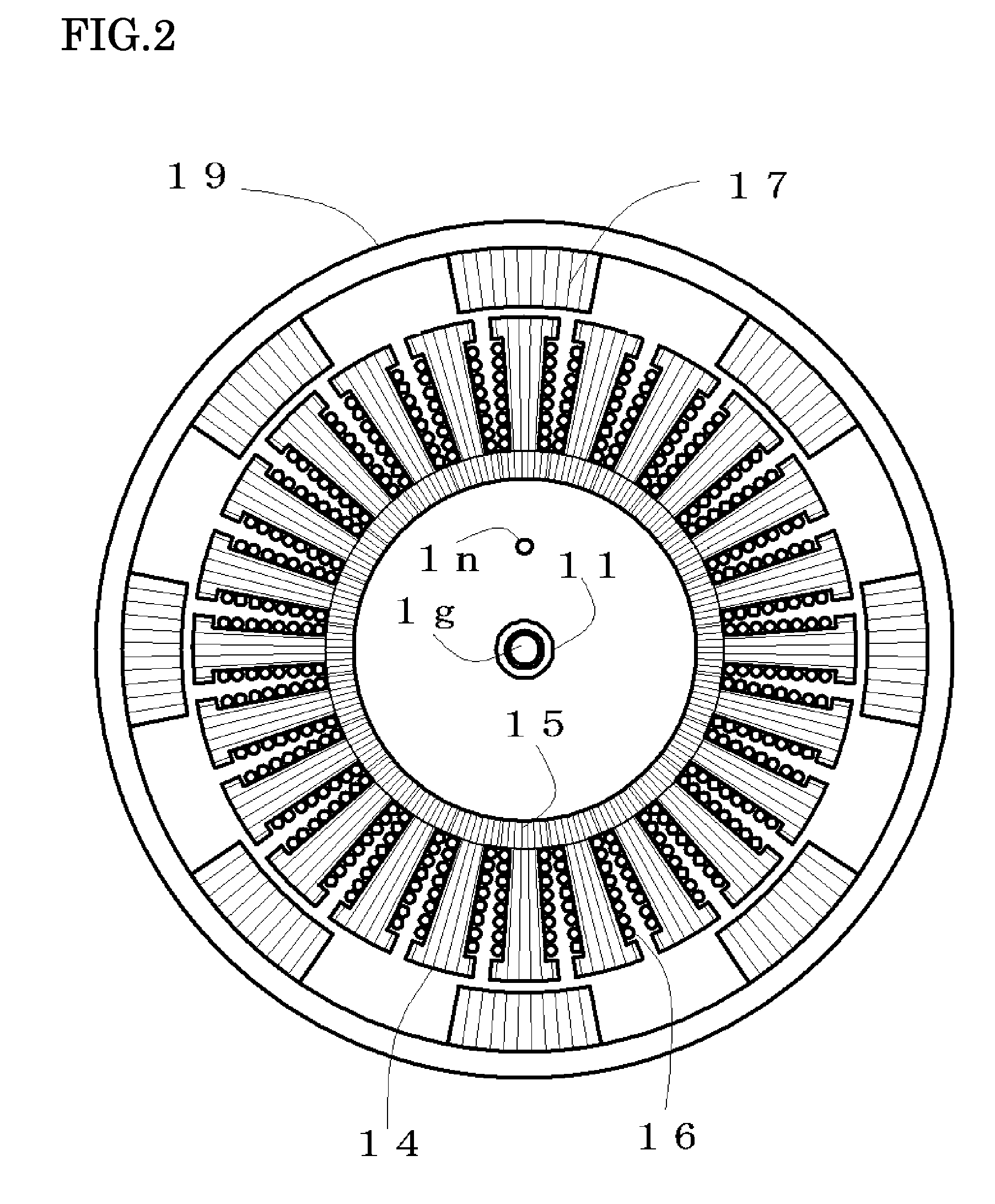 Field controllable rotating electric machine system with magnetic excitation part