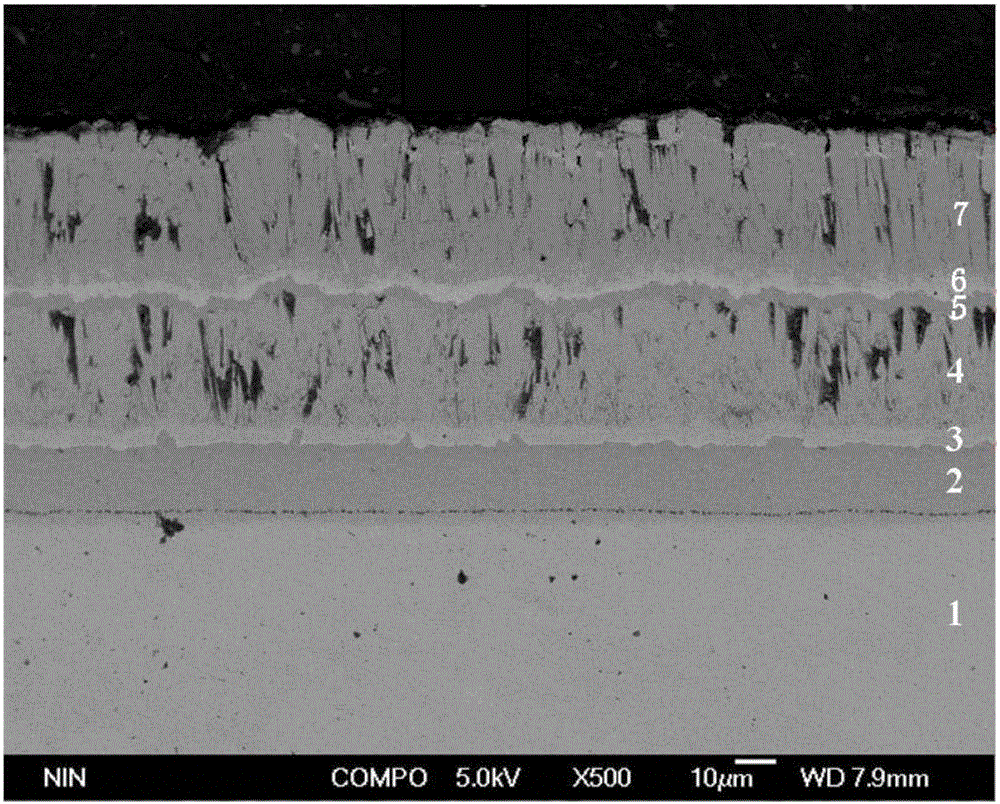 High temperature oxidation-resistant thermal barrier coating layer with composite structure and preparation method thereof