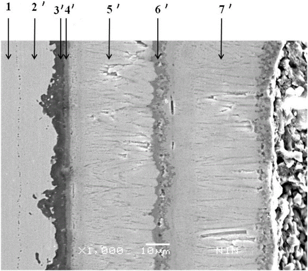 High temperature oxidation-resistant thermal barrier coating layer with composite structure and preparation method thereof