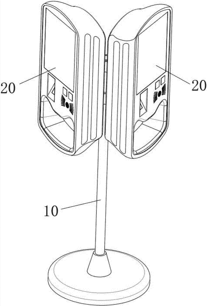 Vertical integrated public hand sterilization intelligent terminal