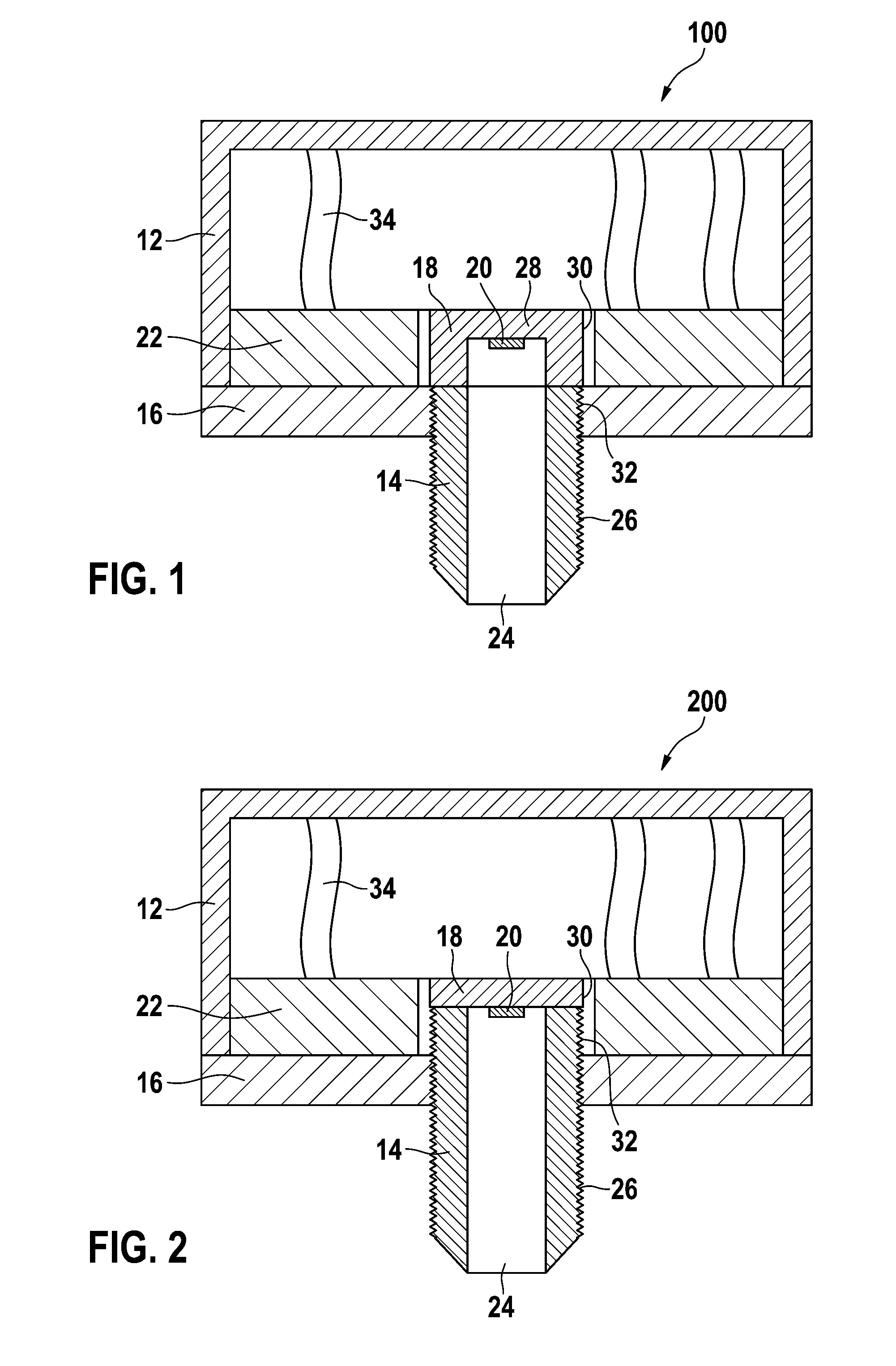 Pressure sensor arrangement for detecting a pressure of a fluid medium in a measurement area