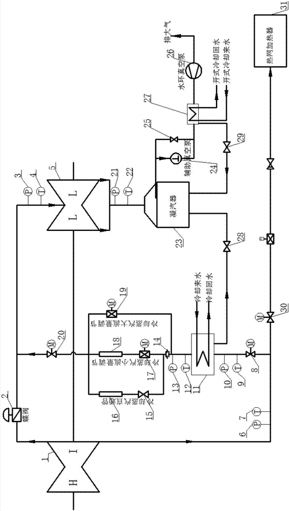 Steam extraction and heat supply system capable of flexibly cutting off low-pressure cylinder and control method