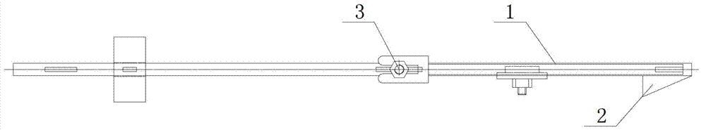 Pull rod for air vent middle sleeve