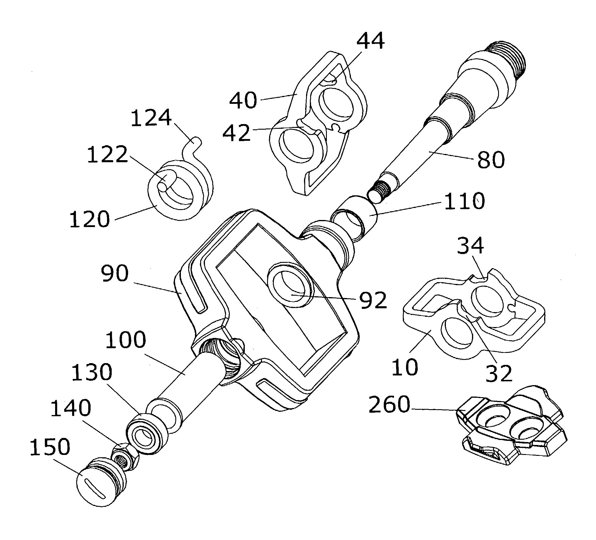 Method of fabricating a cliples bicycle pedal