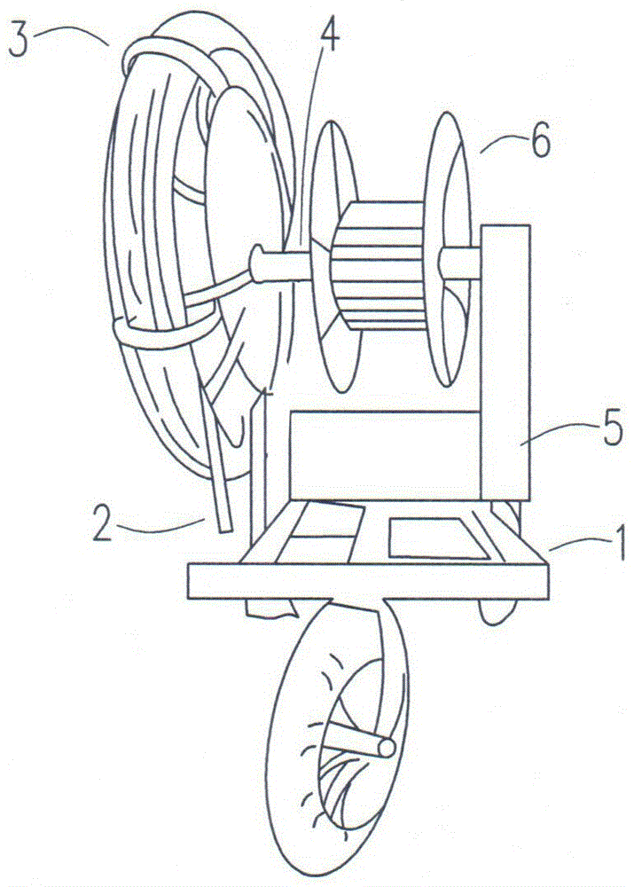 Device for realizing penetration of cable in pipe