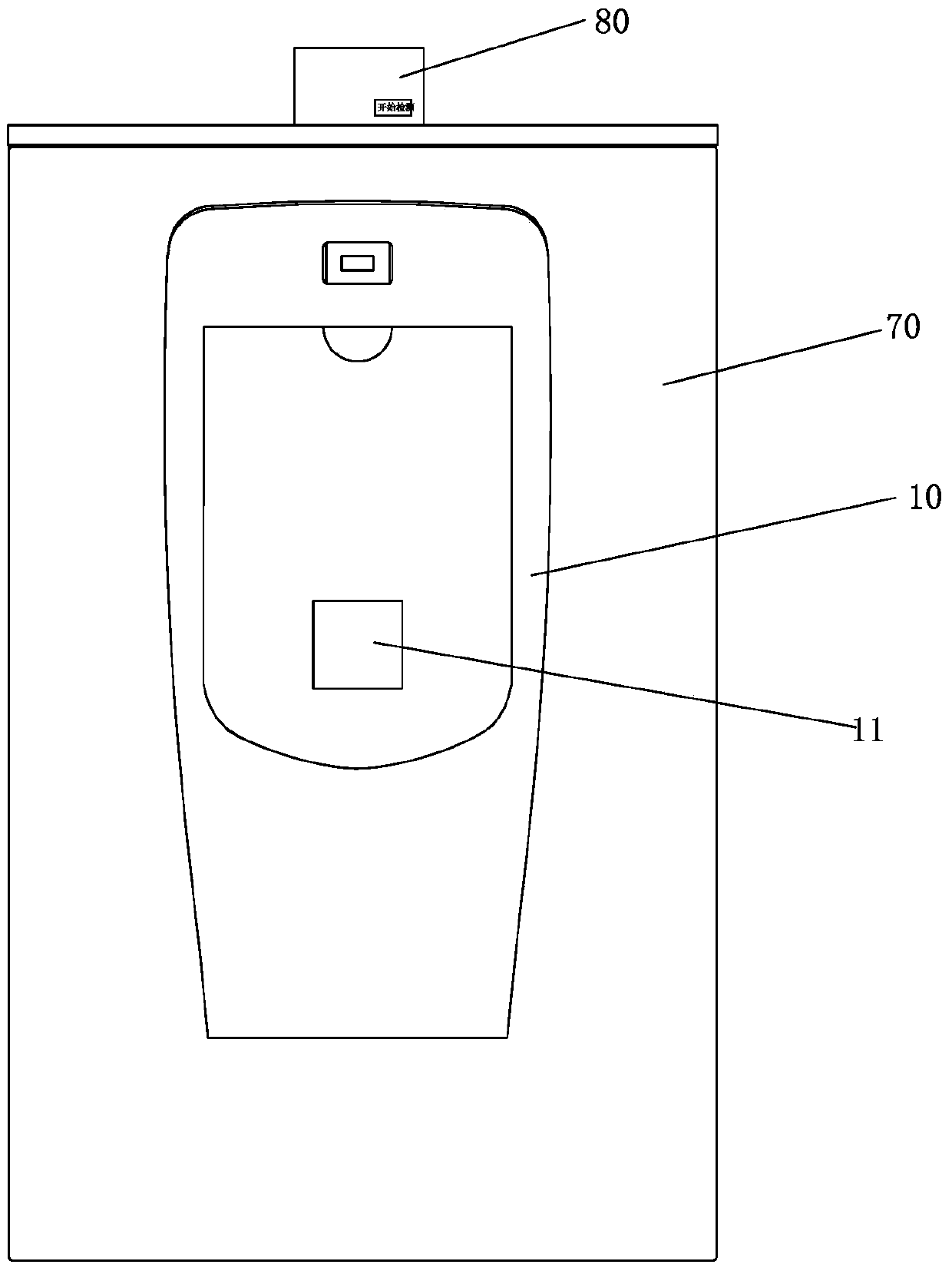 Urine testing device and urine testing method thereof