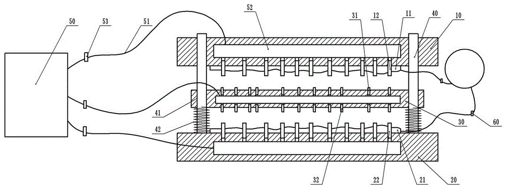 Correction mold for automobile rear axle housing