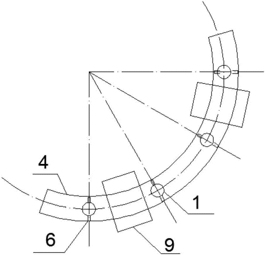 Annular bolt installation method for metallurgical industry furnace body