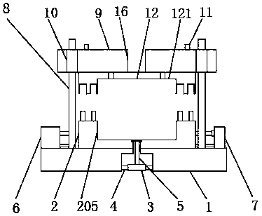 Efficient cooling type plastic mold