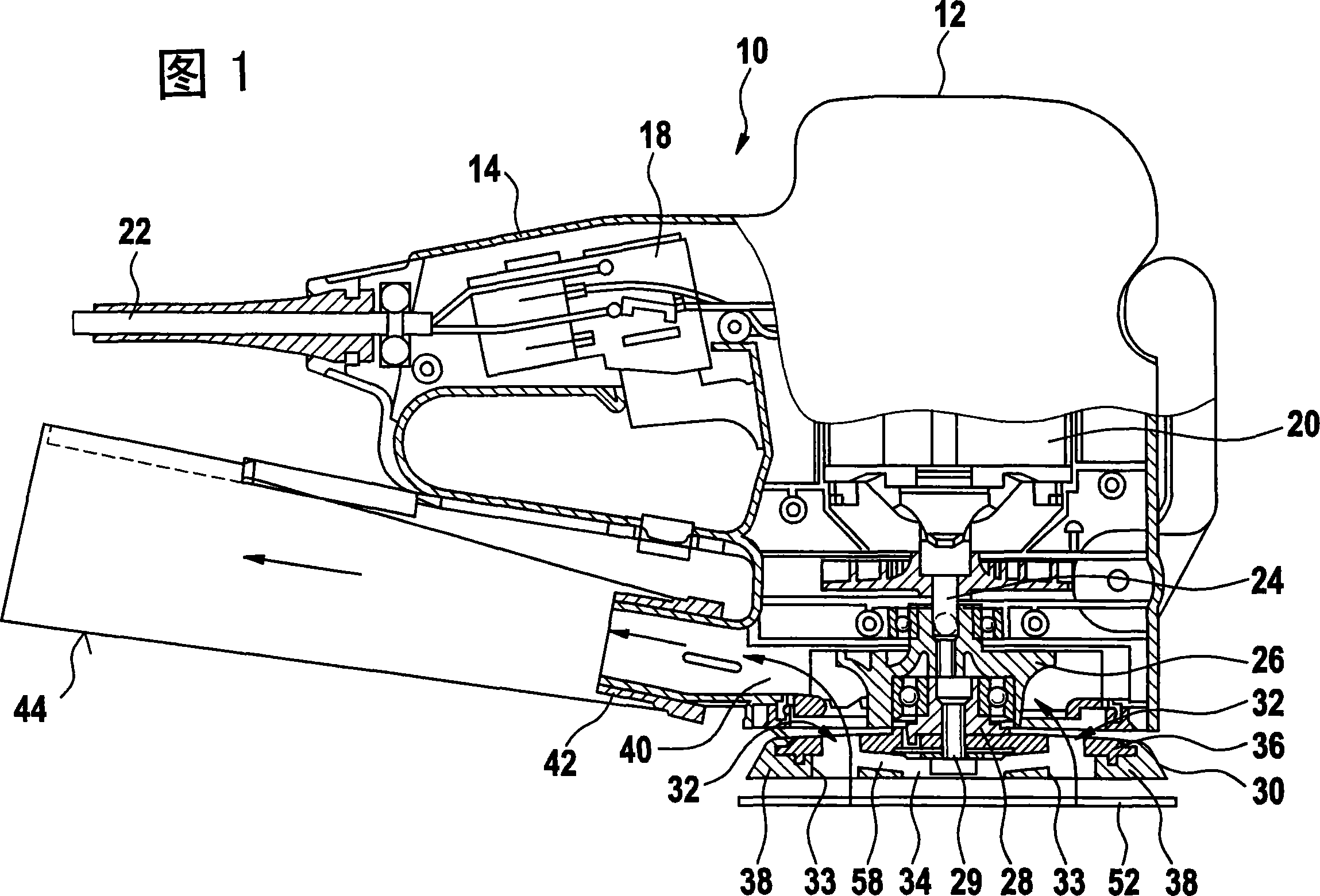 Hand-held machine tool having a grinding disk