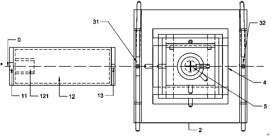 Grazing incidence experiment device for neutron small-angle scattering