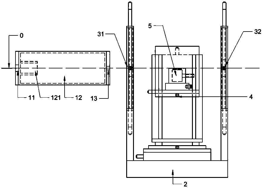 Grazing incidence experiment device for neutron small-angle scattering