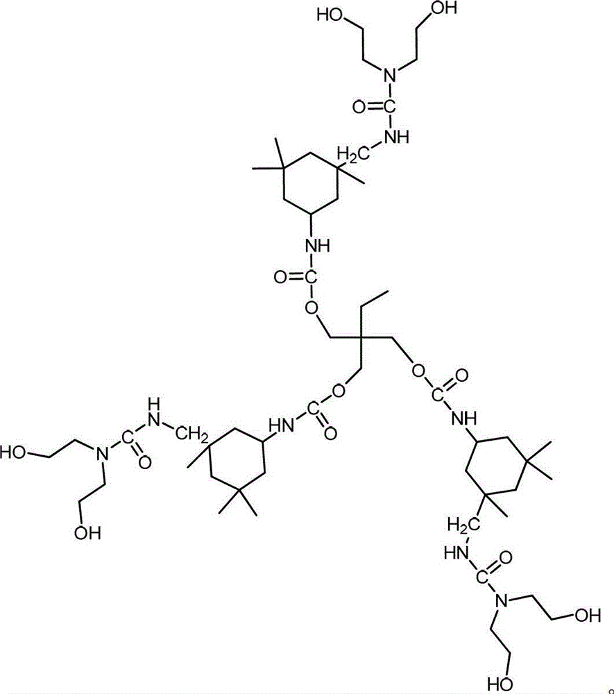 Preparation method of hydroxyl-terminated hyperbranched polyurethane