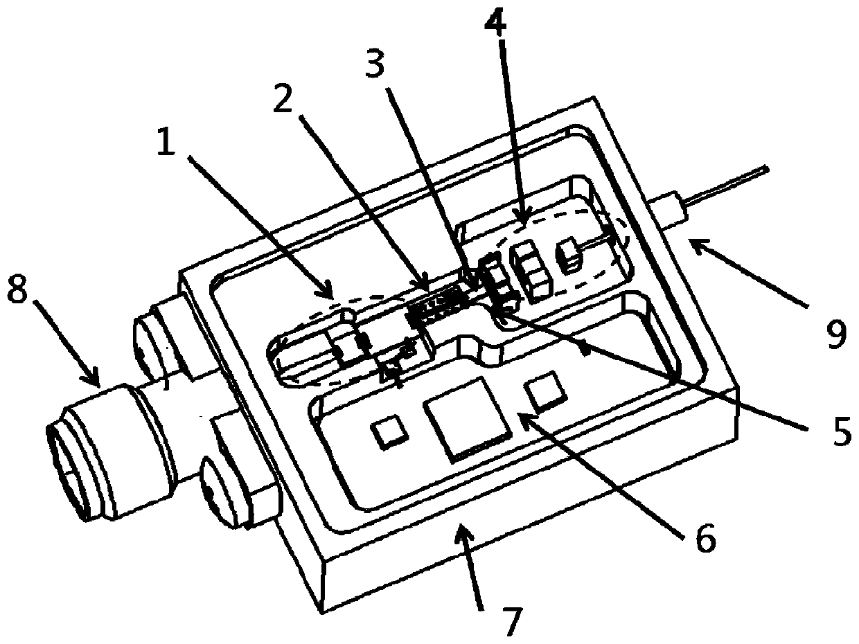 Direct-adjustment analog electro-optical conversion integrated component