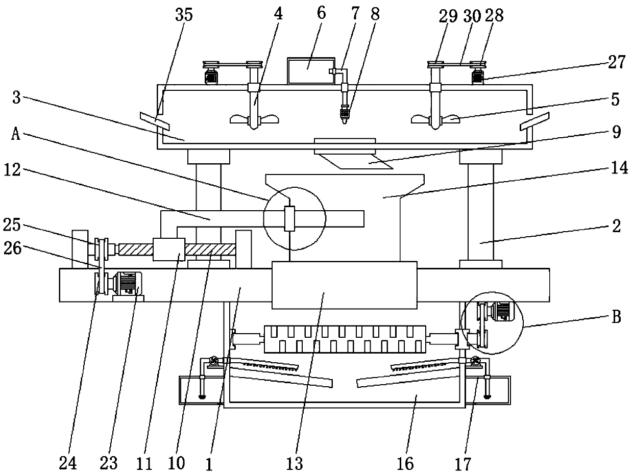 Disposable medical instrument disinfecting and smashing device