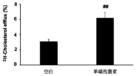 Application of trichothecin in preparing drug for preventing or treating hyperlipidemia