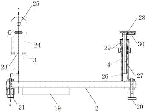 A gun level parallel correction device