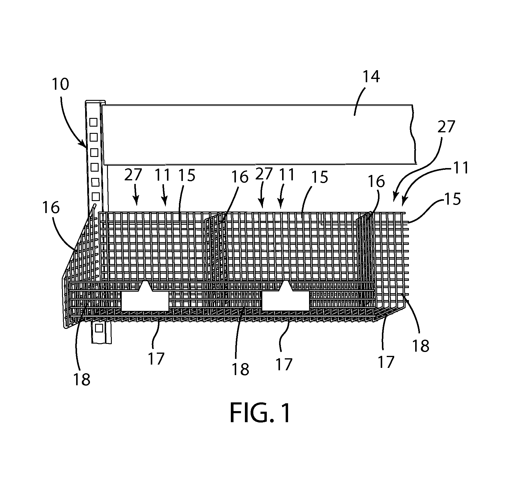 Inventory system for wire shelves