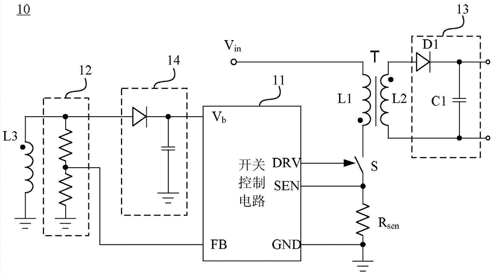 Isolating converter and switching power supply comprising same