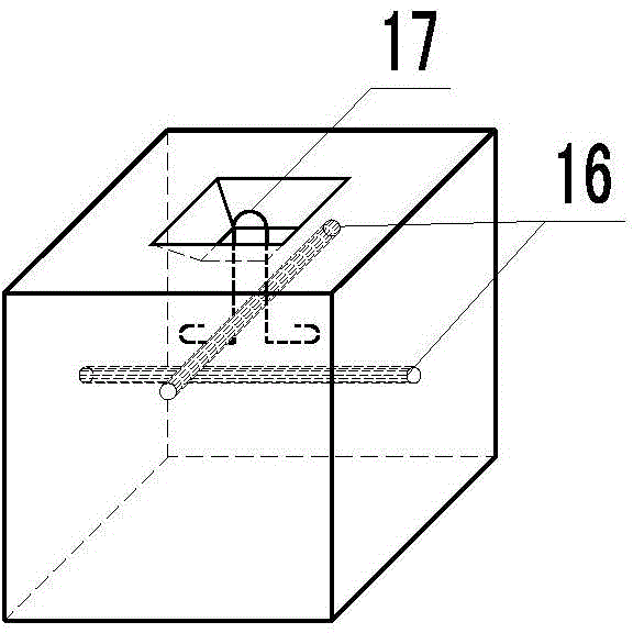 Scour-preventing groove for chain precast block protective surface