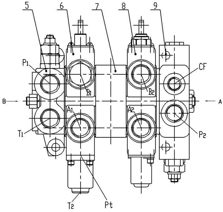 Energy-saving hydraulic system of electric forklift