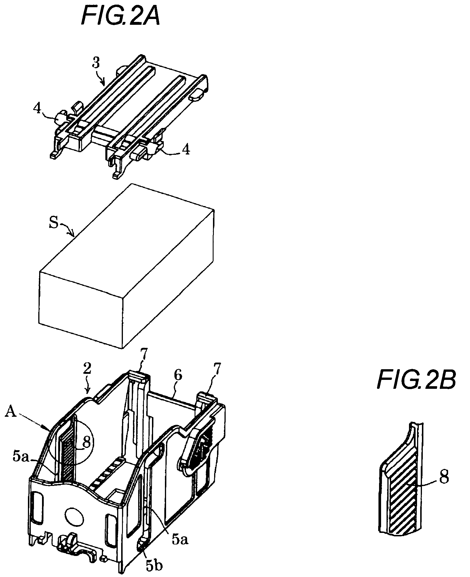 Staple container for electric stapler