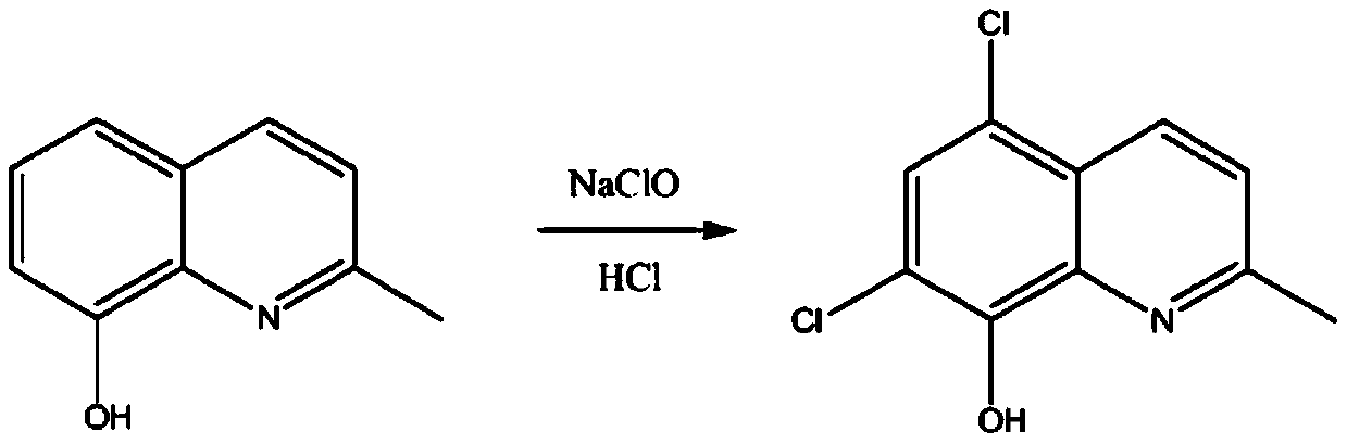 Preparation method of chloroquinaldol