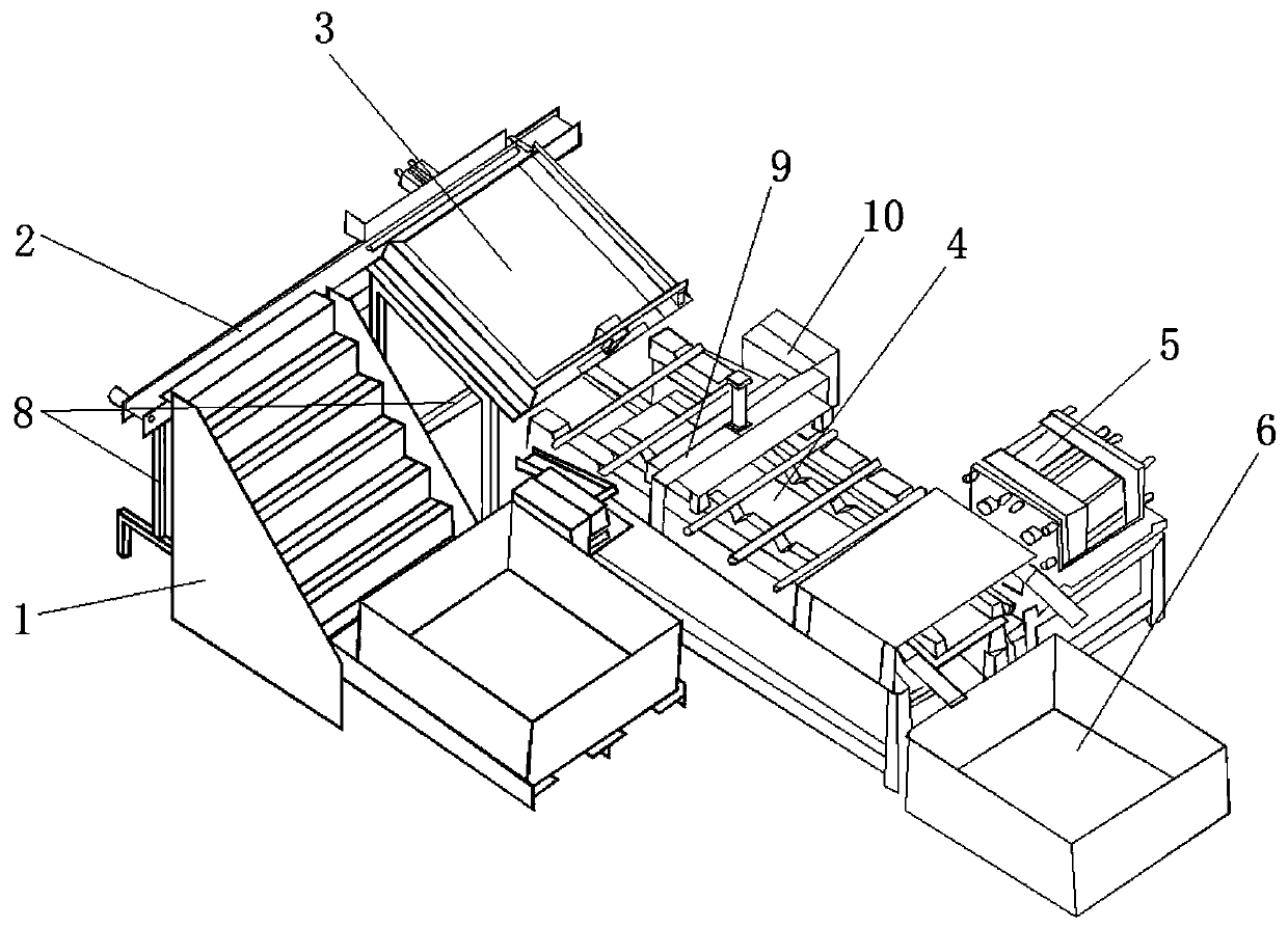 Automatic cutting plotter for end face of screw rod