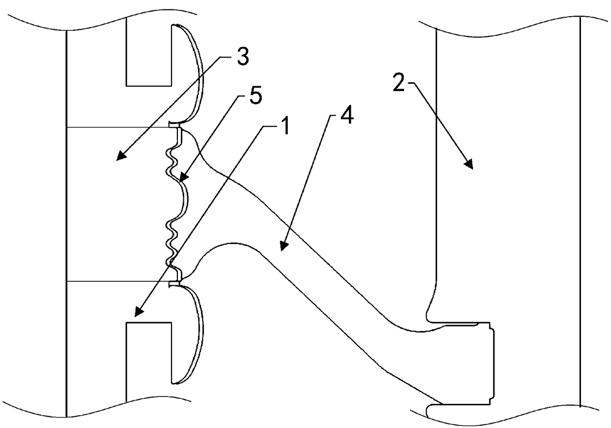 Nonlinear material-based voltage-sharing electrode in basin type insulator