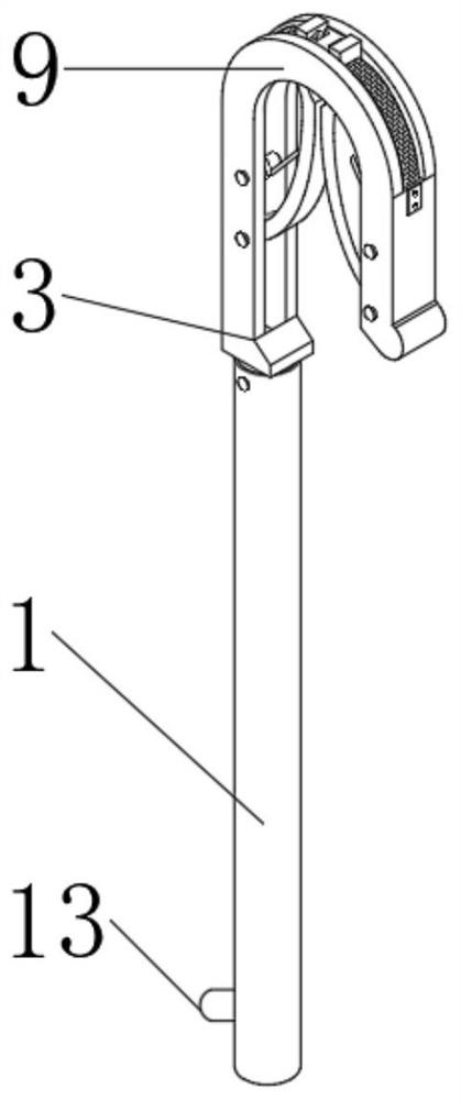 A kind of insulation rod with double clamps and mother and child for live work