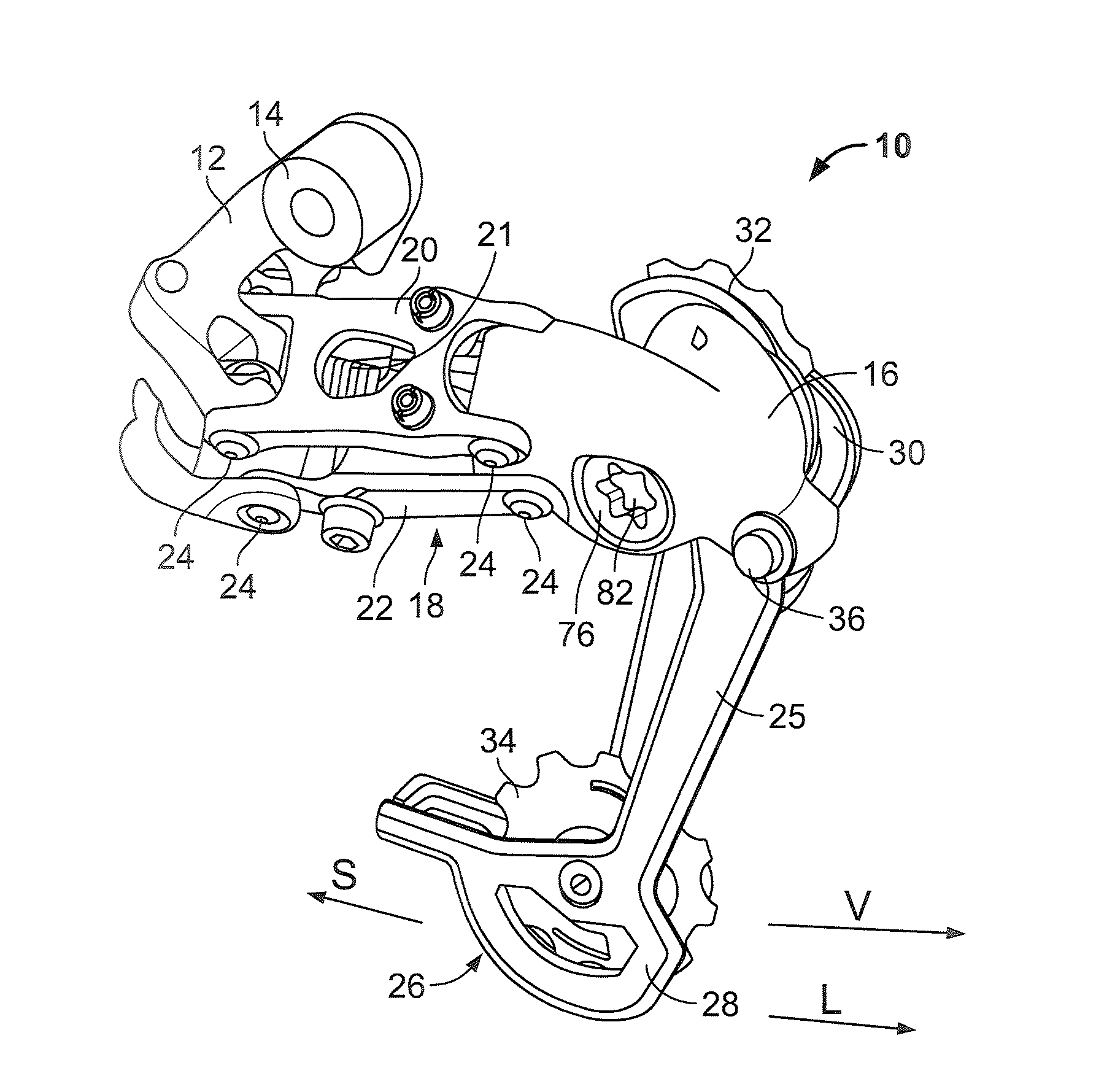 Bicycle Rear Derailleur with a Damper Assembly