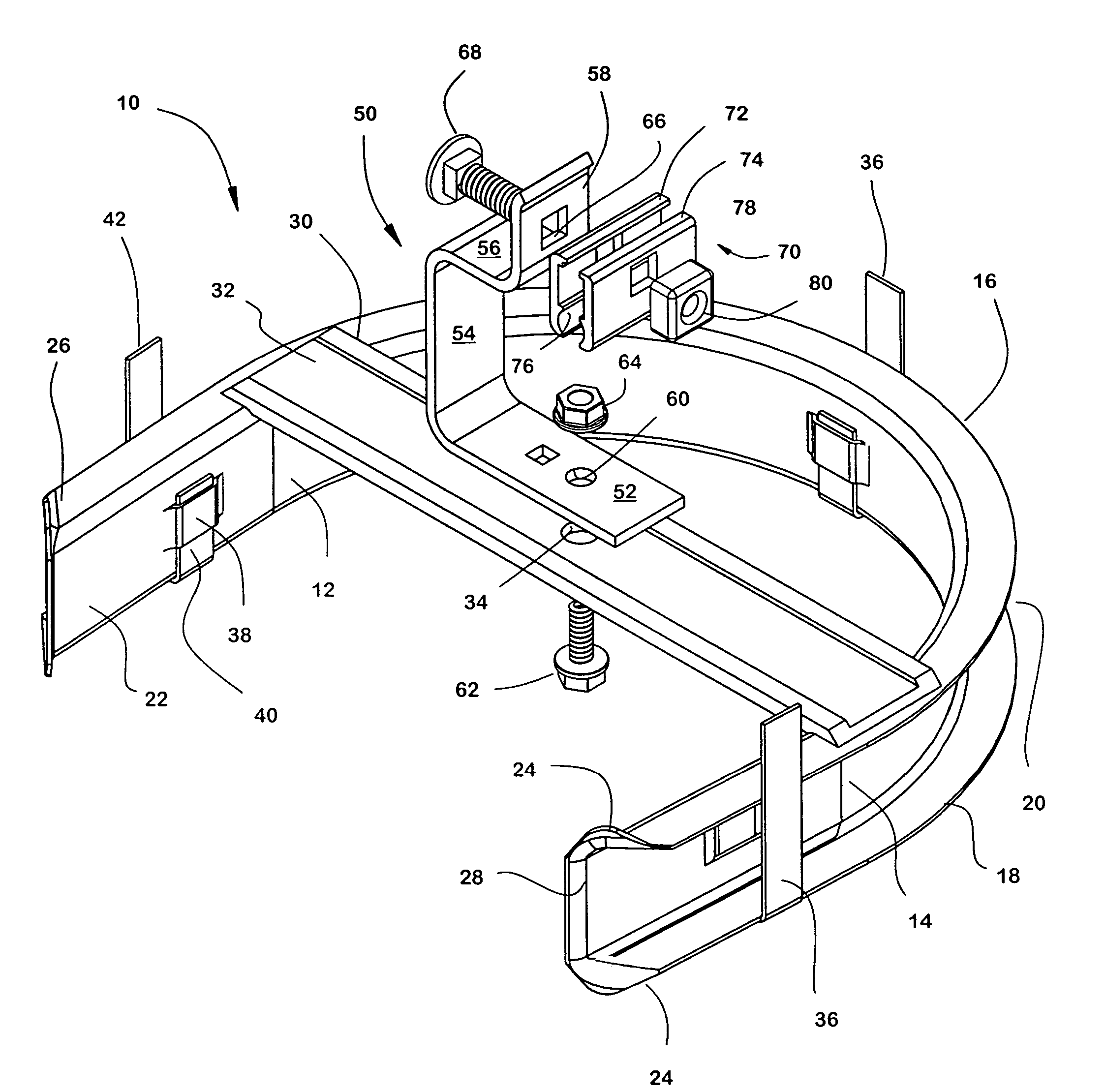 Support fixture and method for supporting subscriber specific fiber optic drop wire