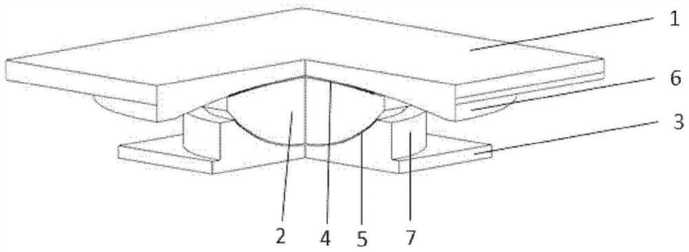 Ellipsoidal anisotropic friction simple pendulum support