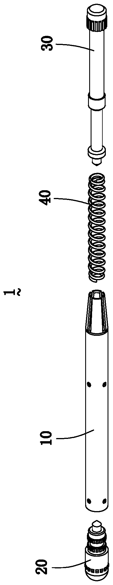 Spring pin connector