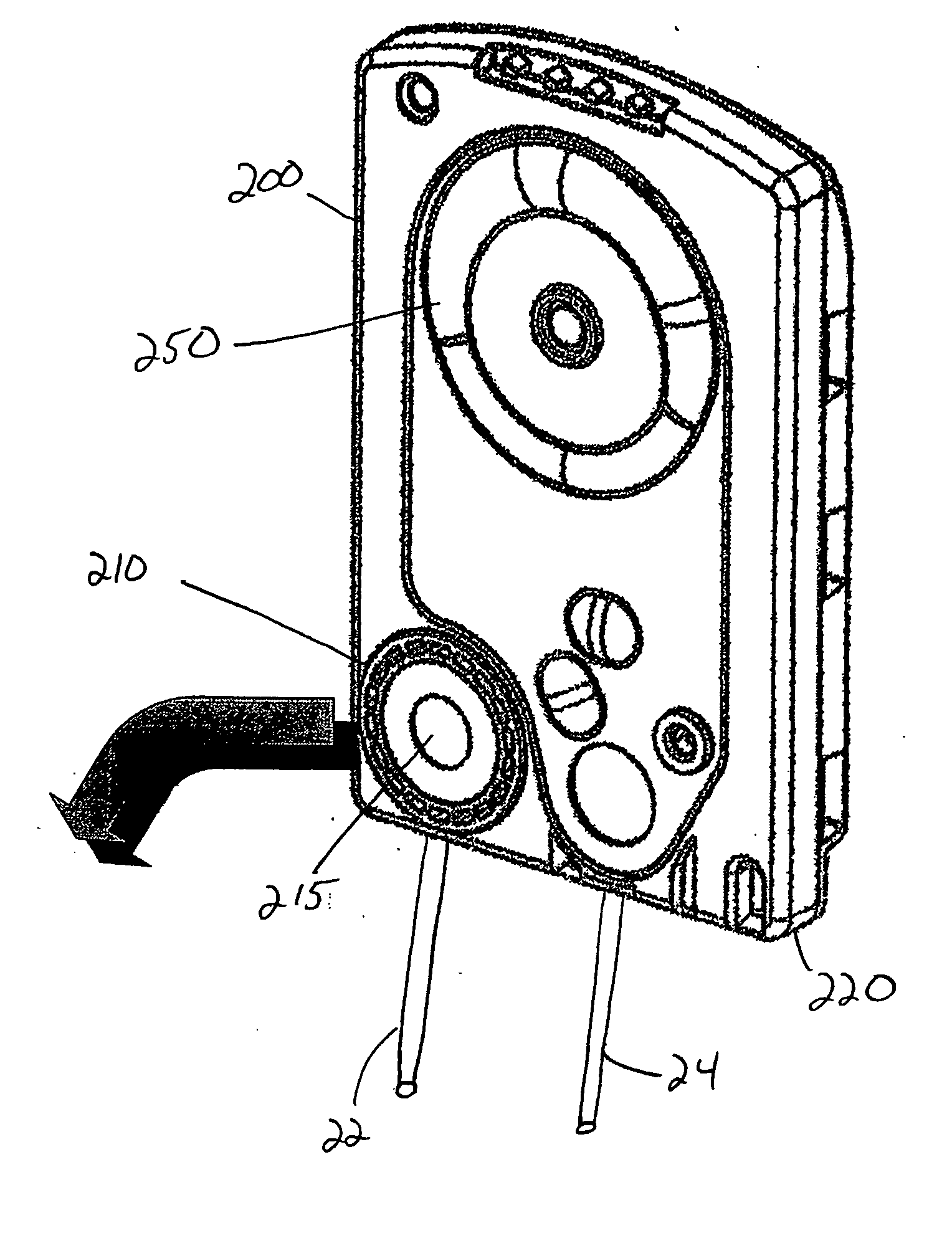 Fluid pressure sensing chamber