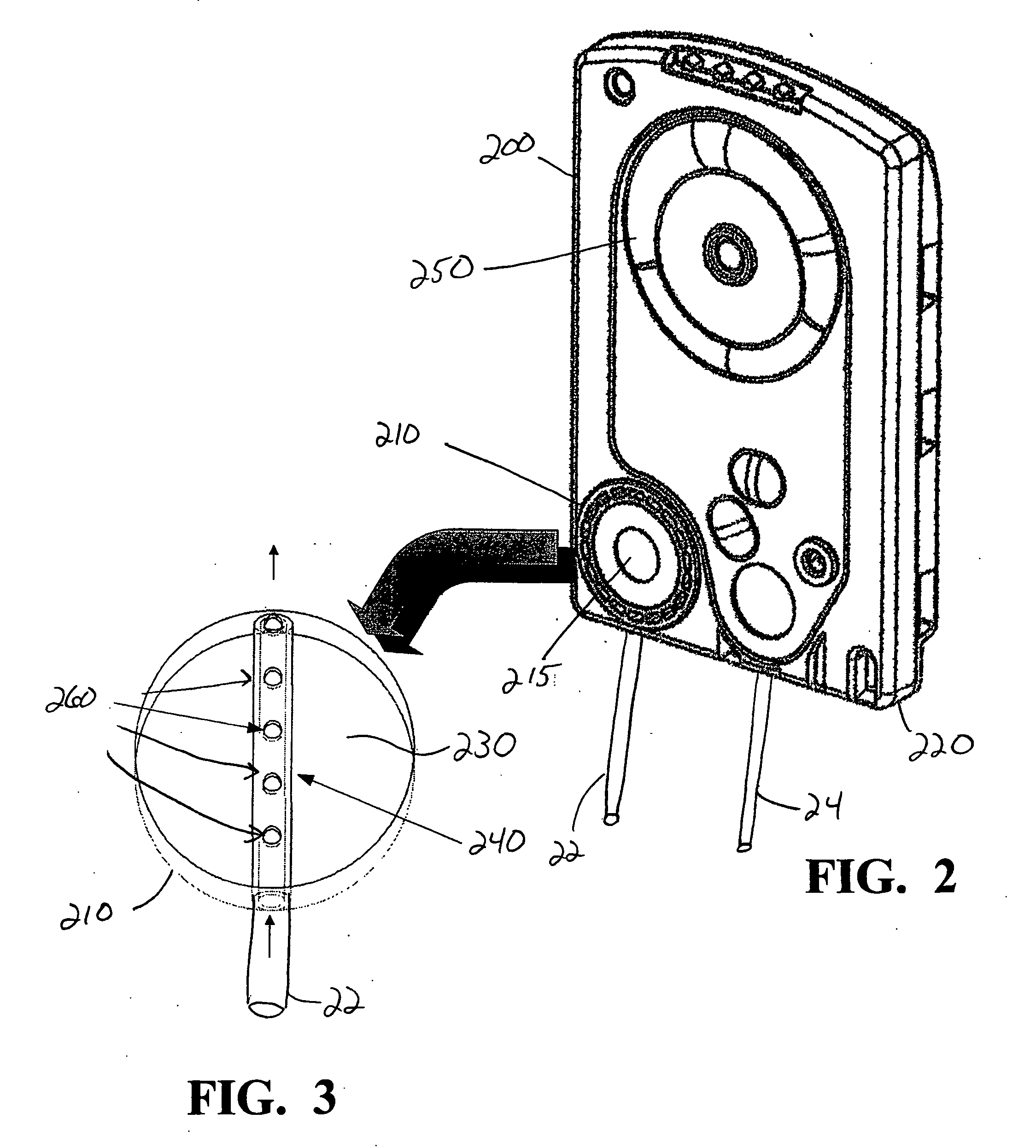 Fluid pressure sensing chamber