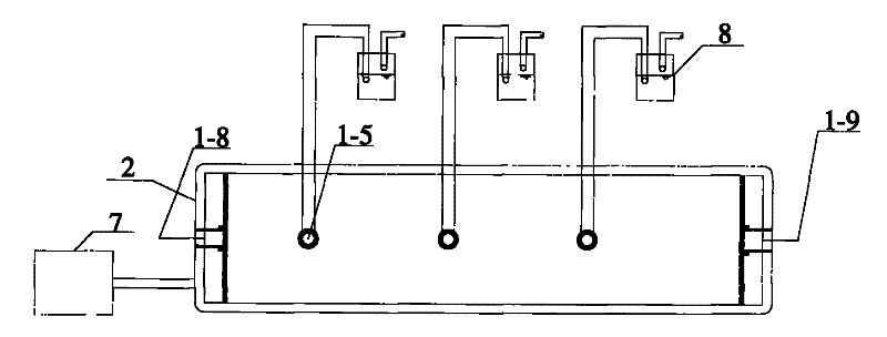 Denitrifying phosphorus removal-anammox-shortcut nitrification integrated baffled reaction equipment