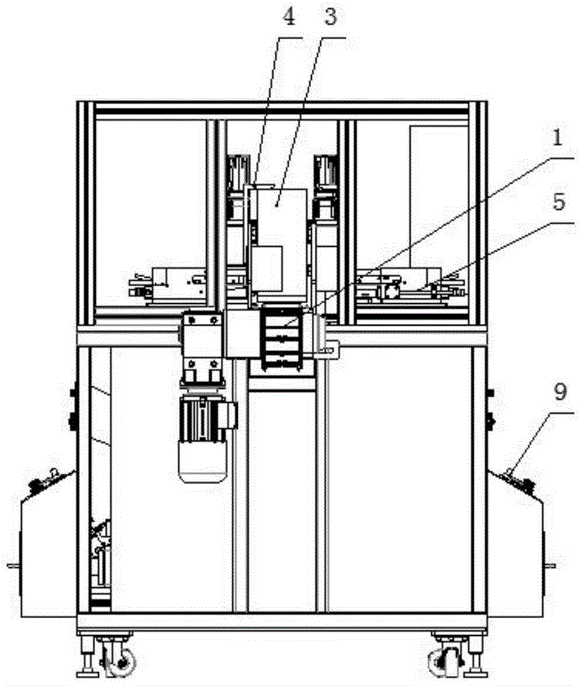 Automatic nailing system for anti-fake rivet of baijiu gift box and working method for automatic nailing system