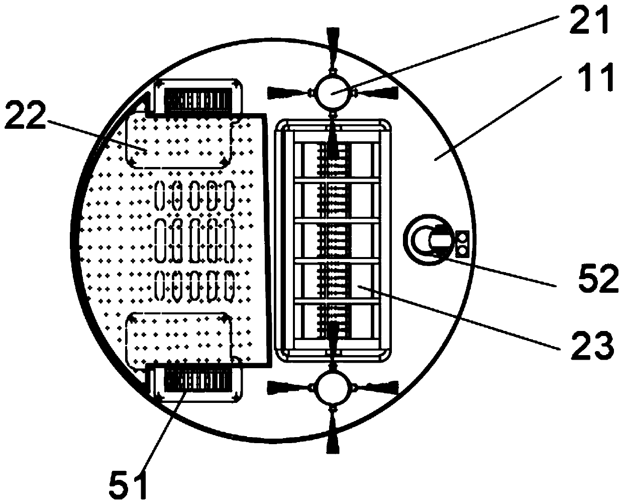 Disinfecting and cleaning robot and application method thereof in vehicle