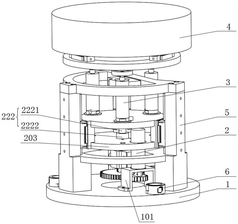 A planar linear displacement driving device and its control method