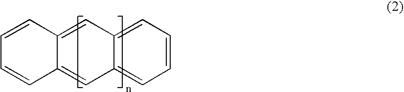 Acene compositions and an apparatus having such compositions