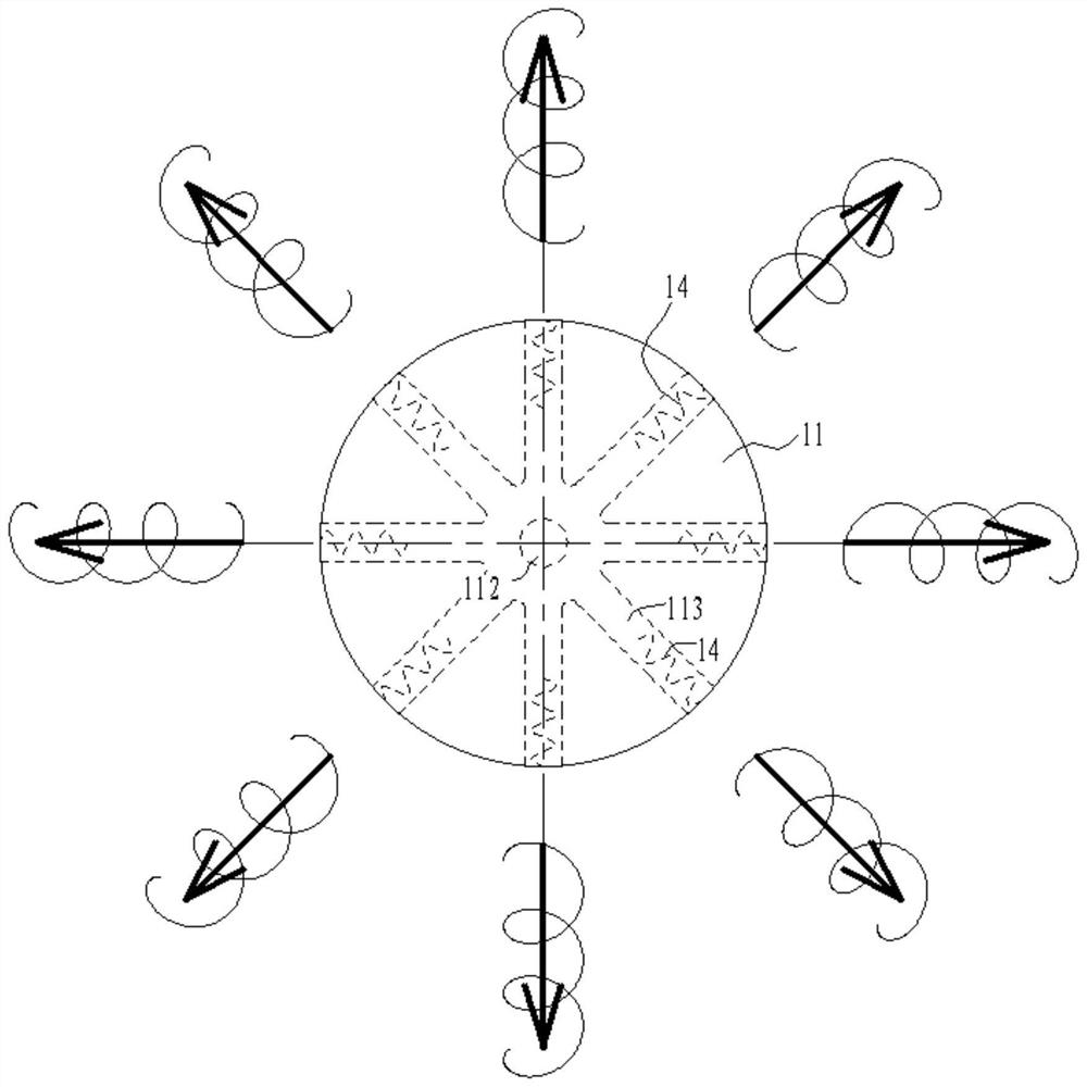 Omnibearing insect pest prevention trapping device for forestry