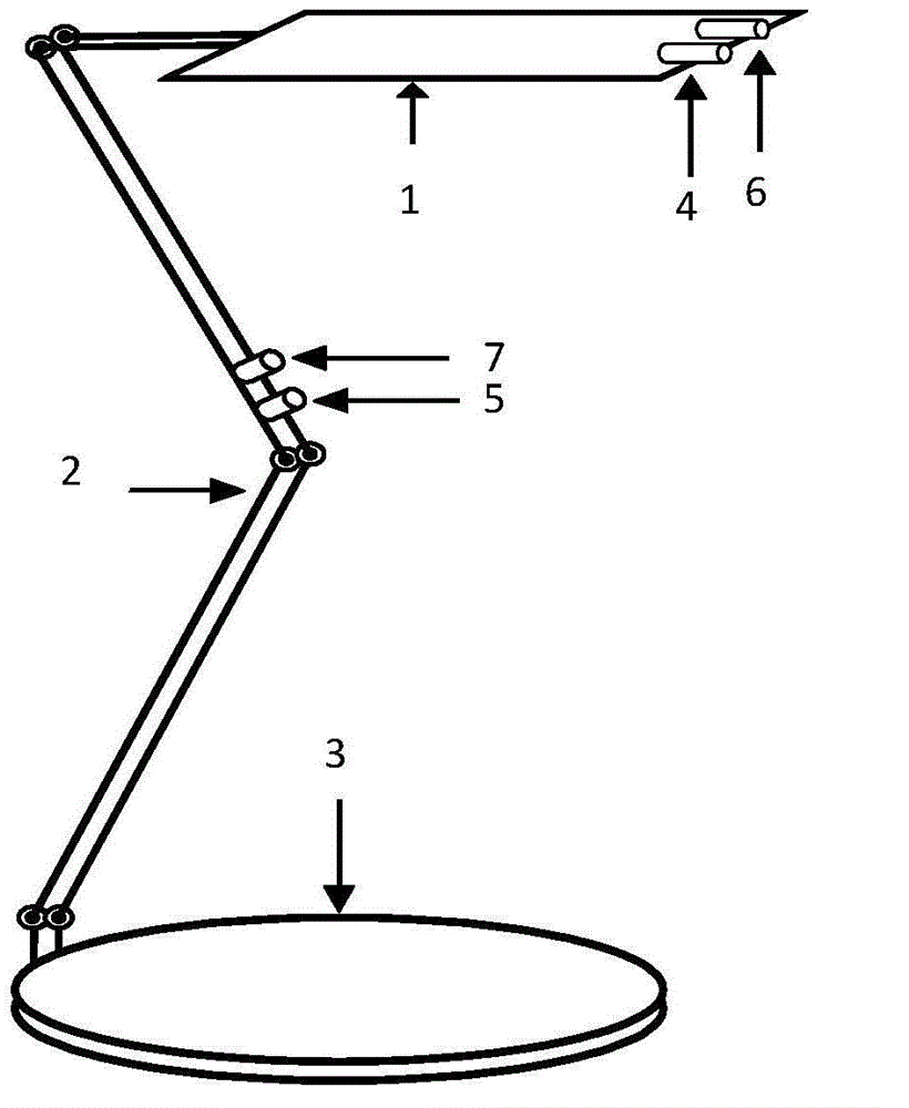 Intelligent LED table lamp based on gesture and voice control and control method thereof