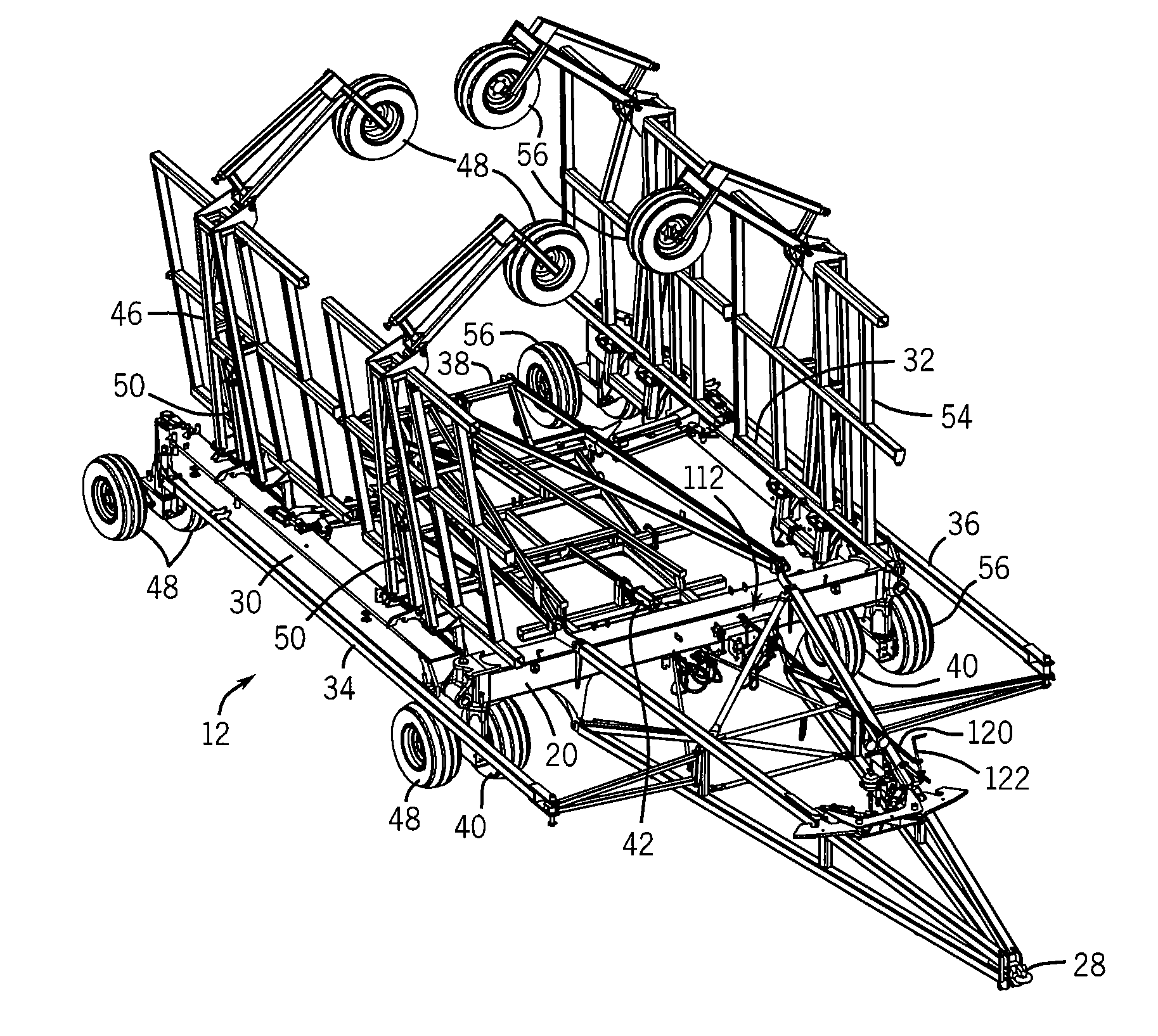 Mechanically Controlled Hydraulic System For An Agricultural Implement